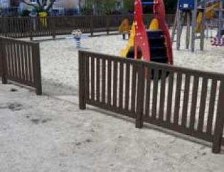 cloture de parc 1.50 en plastique recycle sur devis