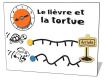 PANNEAU DE JEU LE LIEVRE ET LA TORTUE / 2 ANS et +