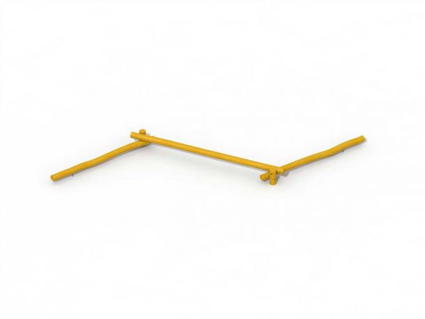 poutre d'equilibre triple 7.6 m en robinier - 6/12 ans