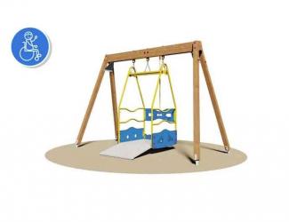 balancoire pour fauteuil roulant grenoble pmr 2/16 ans