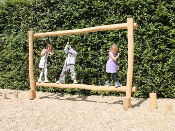 parcours zoo - passage cordes zebre en robinier - 4/15 ans