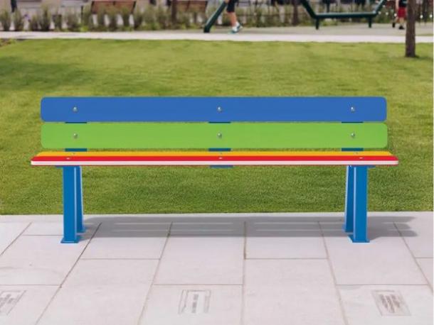 banc arc-en-ciel hpde - maternelle