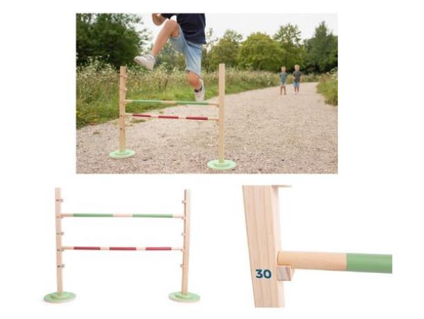 course de haie en bois