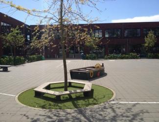 banc hexago maxi gp48 plastique recycle govaplast - h44 cm