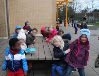 table pique nique gp18 en plastique recycle 180 cm - maternelle