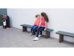 BANQUETTE EN PLASTIQUE RECYCLE GP59 H25 CM MATERNELLE