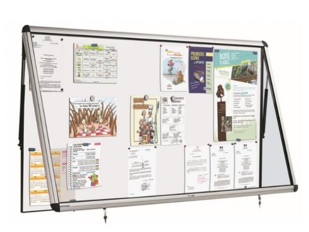 vitrine d'affichage porte relevable format 15a4