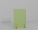 SEPARATEUR D'ESPACE/CLOISON SUR PIEDS ACOUSTIQUE EMMIE 24mm 170X90 VERT PLEIN