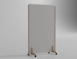 cloison mobile acoustique enzo 24mm 170x120 vert plein