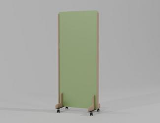 cloison mobile acoustique enzo 24mm 170x80 vert plein