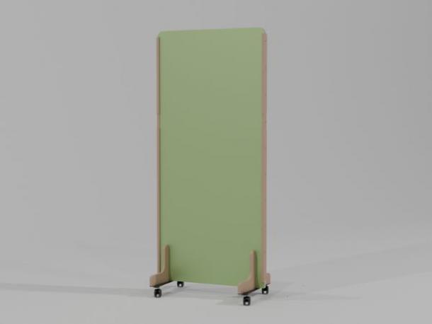 cloison mobile acoustique enzo 24mm 170x80 vert plein