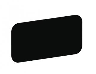 tableau rectangle noir sans encadrement coins arrondis 50x100cm