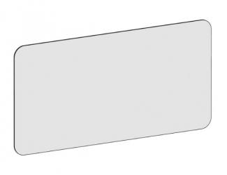 tableau rectangle blanc sans encadrement coins arrondis 100x200cm