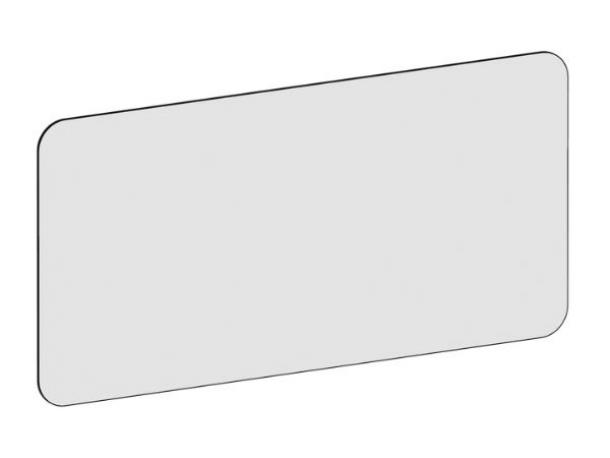 tableau rectangle blanc sans encadrement coins arrondis 100x200cm