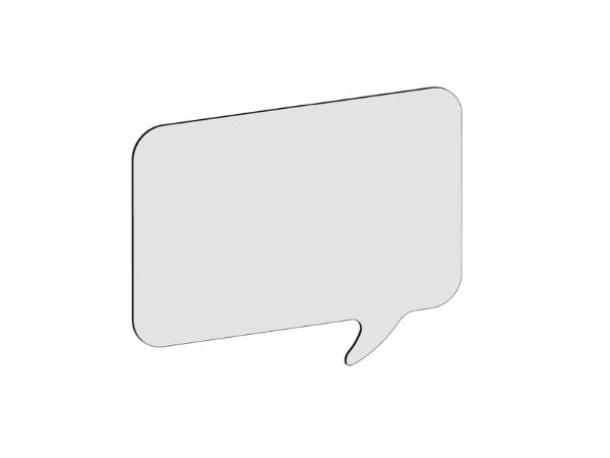 tableau bulles blanc sans encadrement coins arrondis 90x120cm