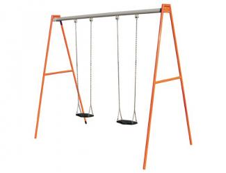 balancoire delta - acier - 2 sieges bebe - 1/12 ans