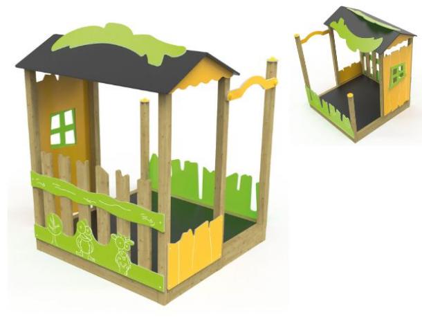 cabane louisiane - 2/7 ans - barriere