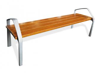 banquette noemie bois tropical et fonte - 1800 mm - ado/adulte