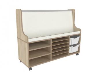 grand chevalet sur roulettes