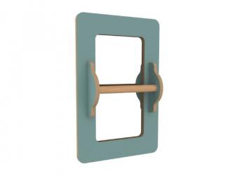 miroir mural avec barre de maintien l60