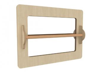 miroir mural avec barre de maintien l80