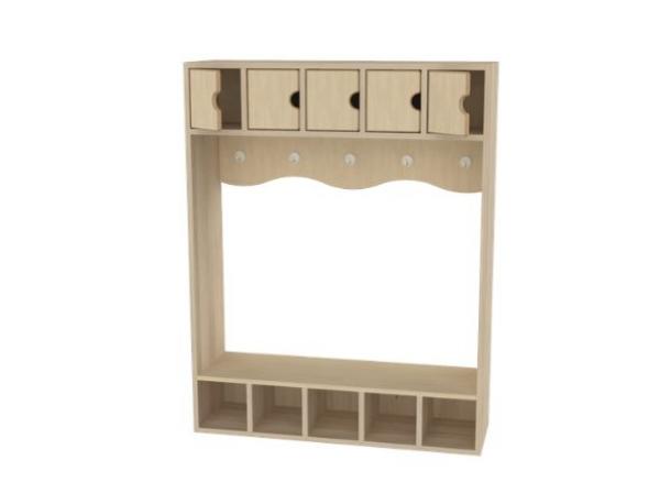 vestiaire avec casiers a portes 5 enfants