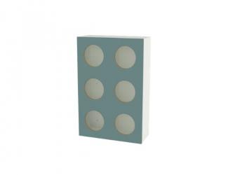 meuble a doudou mural 6 cases