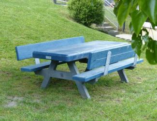 table pique nique galopin avec dossier - maternelle