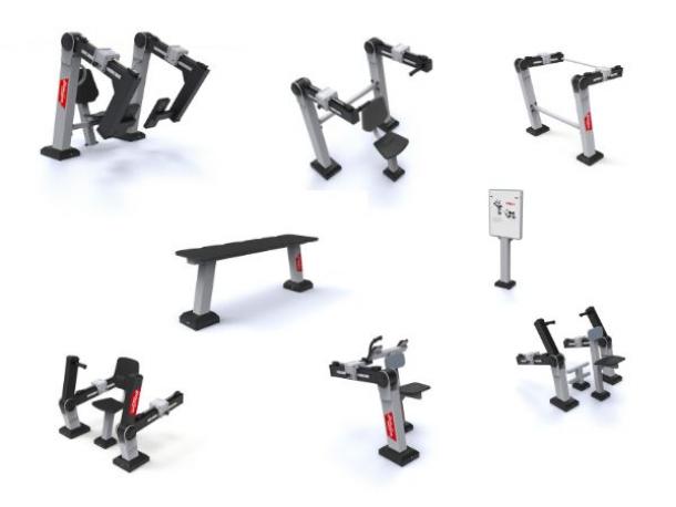 lot complet urbagym + 7 elements