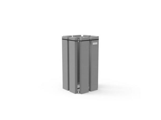 corbeille porte sac - gris