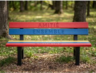 banc de l'amitie en plastique recycle - primaire