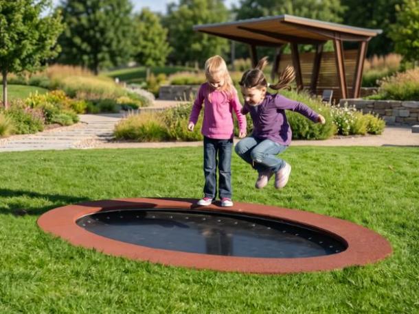 trampoline ovale - 3 ans et  +