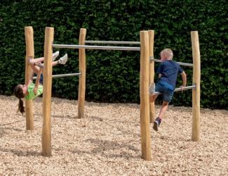 barre fixe hexagone en robinier - 6 ans et +
