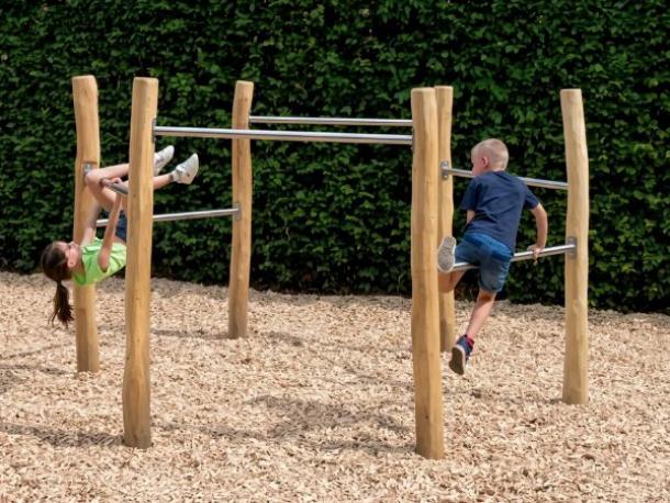 barre fixe hexagone en robinier - 6 ans et +