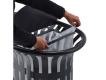 CORBEILLE TULIPE 2 X 60 L - ANTHRACITE RAL7016 AVEC TOTEM