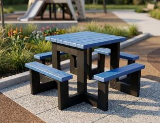 table pim pom color maternelle en plastique recycle