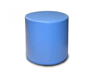 pouf arc en ciel - cylindrique - 1 pl - maternelle