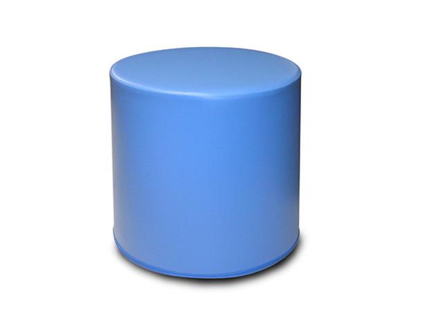 pouf arc en ciel - cylindrique - 1 pl - maternelle