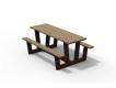 TABLE PIQUE NIQUE ADO GP73-180 EN PLASTIQUE RECYCLE