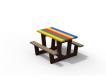 TABLE PIQUE NIQUE JUNIOR GP72M-120 MULTICOLORE EN PLASTIQUE RECYCLE