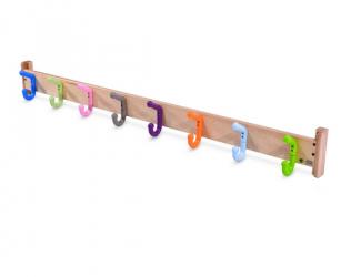 pateres protect sur lisse bois - 8 crochets double