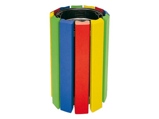 corbeille arc en ciel - 40 l - bois
