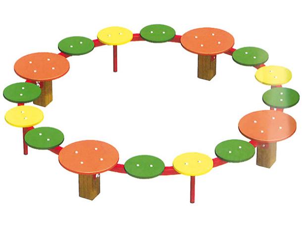 banquette ronde mille pattes - 16 assises - 3/10 ans