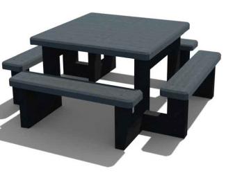 table pim pom crèche en plastique recycle
