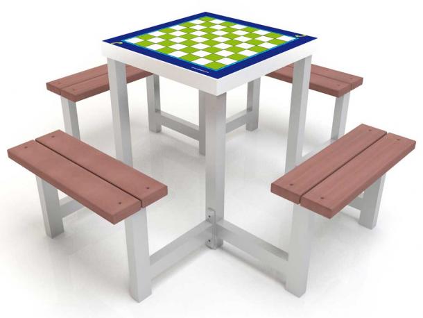 table plateau de jeu - echec - 4 places