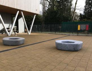 "lot de 3 bancs alpha ""confetti"""