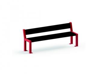 banc copain maternelle - plastique recycle - long. 98 cm
