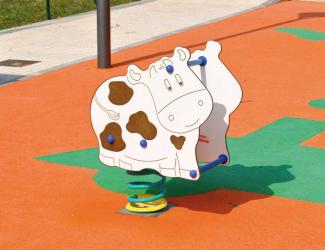 jeu sur ressort vache - 1/12 ans