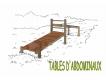 PARCOURS SPORTIF - TABLES ABDOMINAUX 2 NIVEAUX