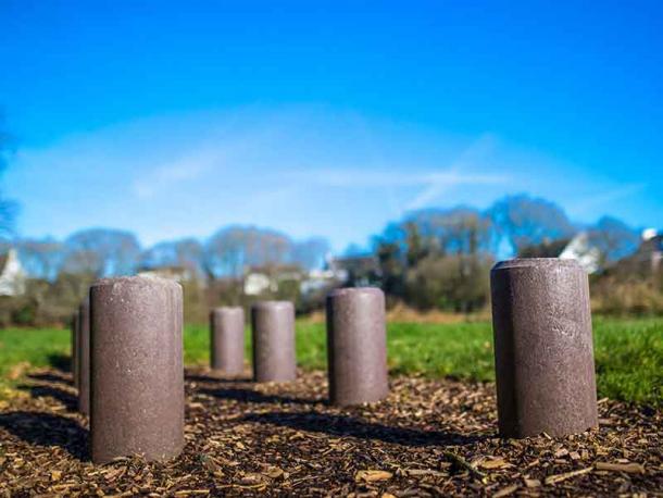 parcours sportif -  plastique recycle - pas japonais